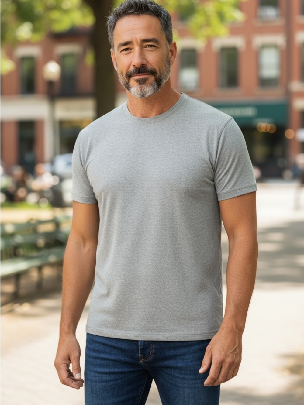 tasc Performance Heather Gray Training Tee